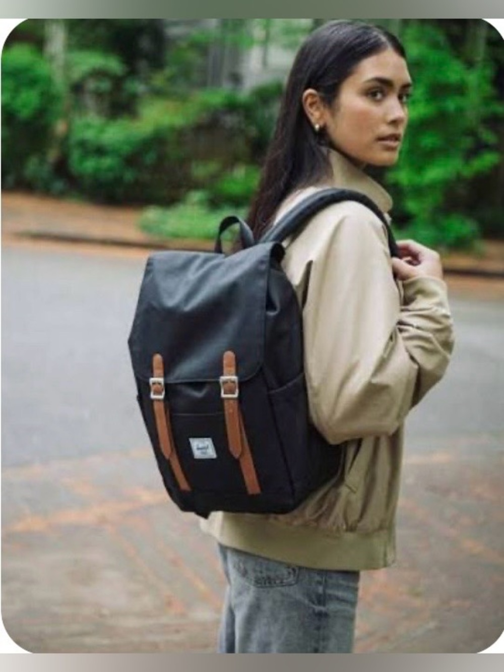 New Herschel navy retreat backpack with attached tags